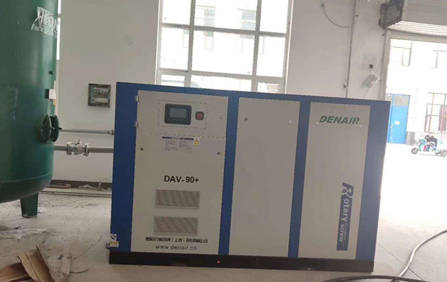 双级压缩永磁变频空气压缩机用于生物科技节能更省心